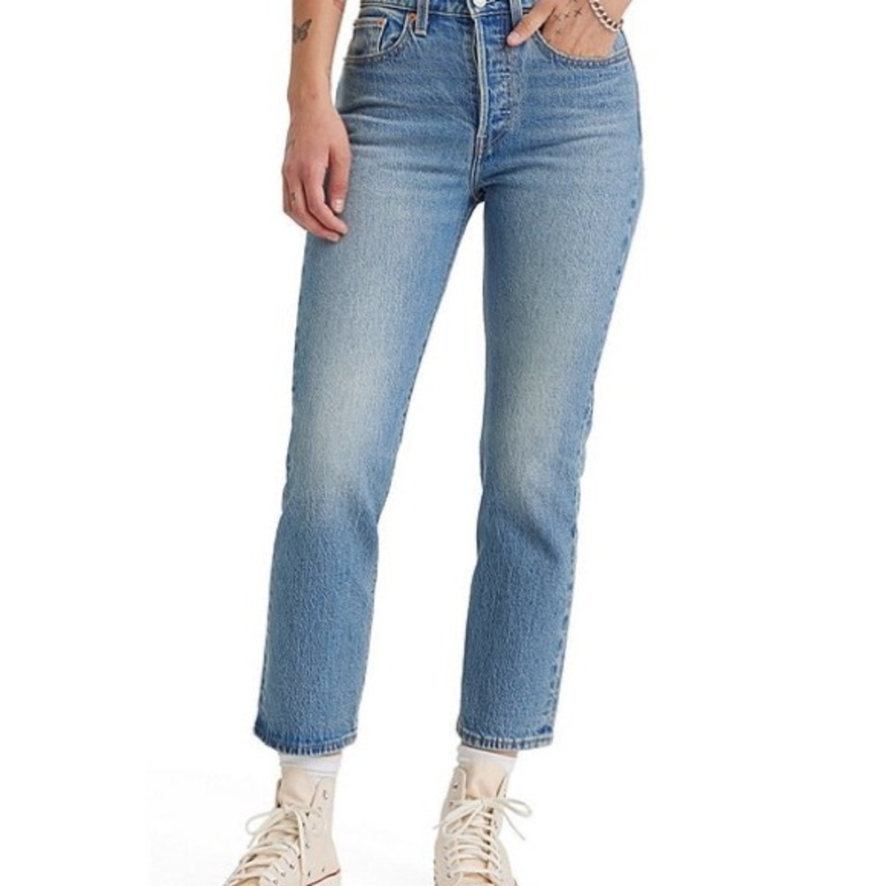 Levi's Light Blue Ankle Jeans